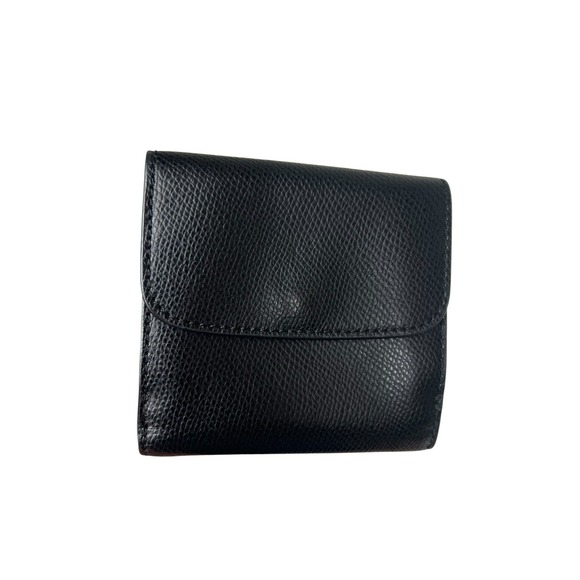 Coach Women Crossgrain Black Wallet F57584 Compact - Picture 2 of 16